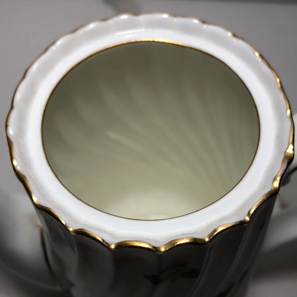 Coffee POT ENGLAND MINTONS Floral with Gold Accents - Picture 7 of 8